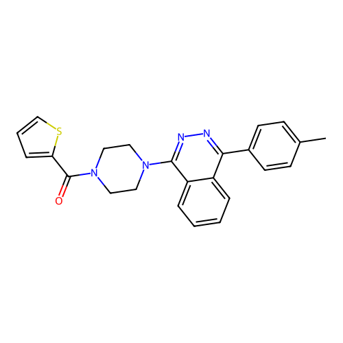 Thiophen-2-yl-[4-(4-p-tolyl-phthalazin-1-yl)-piperazin-1-yl]-methanone structure