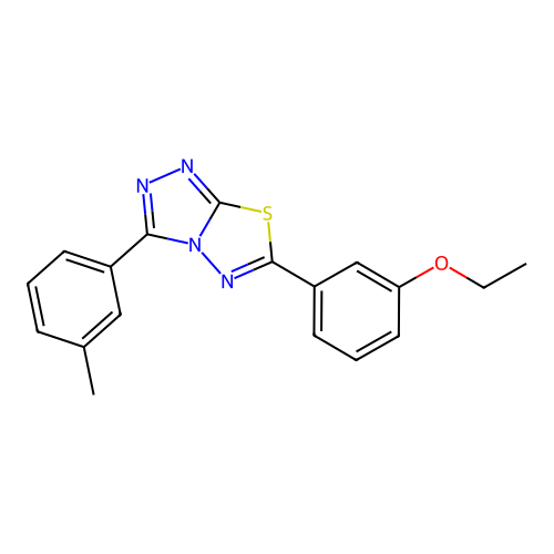 6-(3-Ethoxyphenyl)-3-(3-methylphenyl)-[1,2,4]triazolo[3,4-b][1,3,4]thiadiazole structure