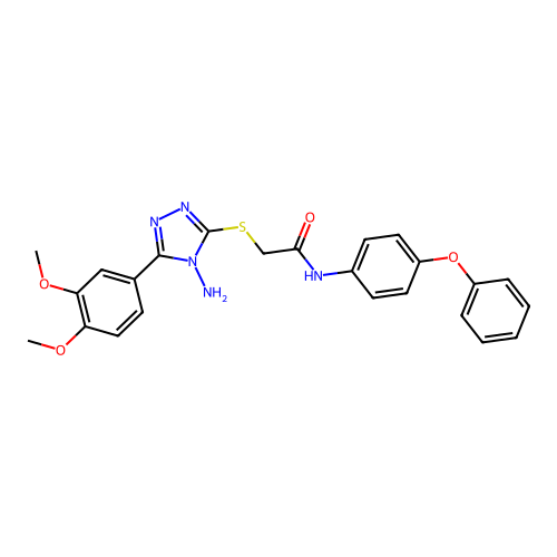 2-{[4-amino-5-(3,4-dimethoxyphenyl)-4H-1,2,4-triazol-3-yl]sulfanyl}-N-(4-phenoxyphenyl)acetamide structure