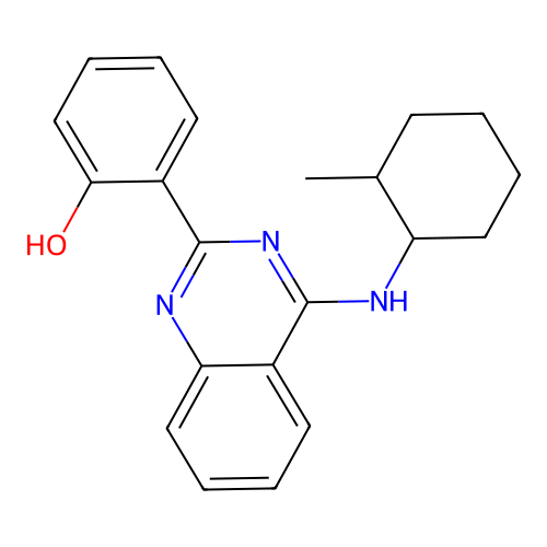 2-(4-((2-Methylcyclohexyl)amino)quinazolin-2-yl)phenol structure