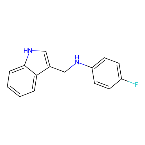(4-氟苯基)-(1H-吲哚-3-基甲基)胺 structure