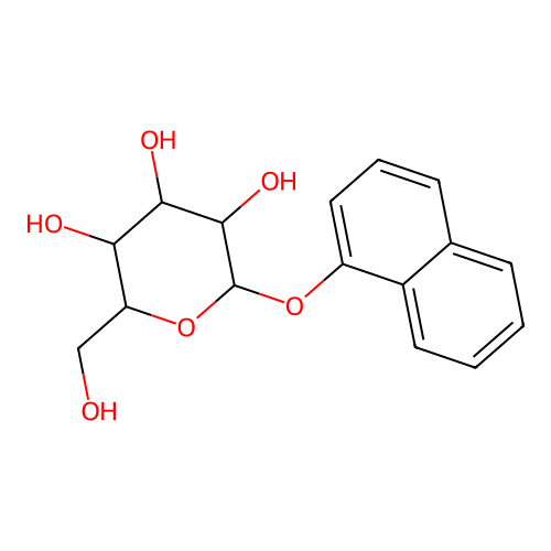 (2R,3R,4S,5R,6S)-2-(hydroxymethyl)-6-naphthalen-1-yloxyoxane-3,4,5-triol structure