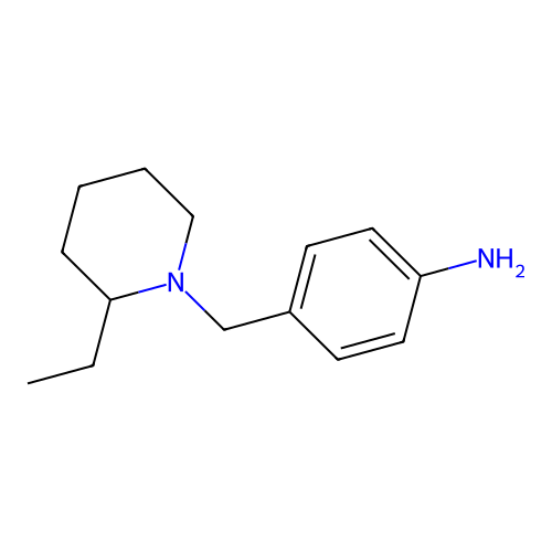 4-(2-Ethyl-piperidin-1-ylmethyl)-phenylamine structure