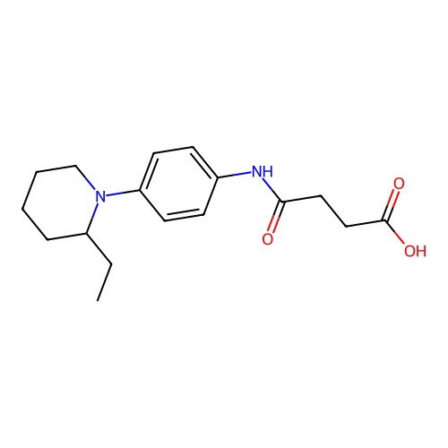 N-[4-(2-Ethyl-piperidin-1-yl)-phenyl]-succinamic acid structure
