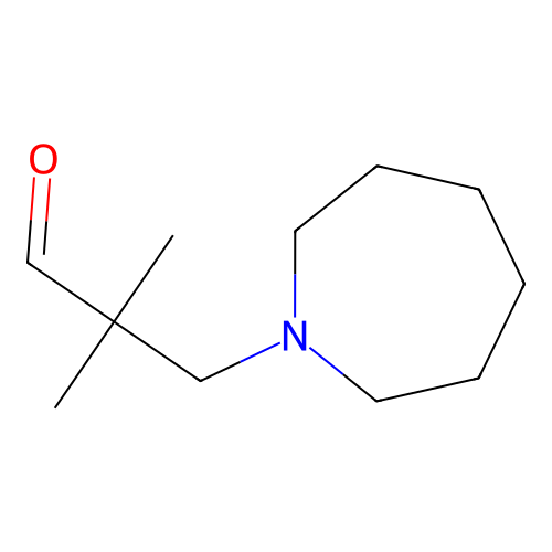 3-(Azepan-1-yl)-2,2-dimethylpropanal structure