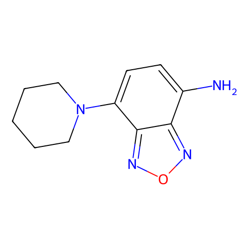 7-Piperidin-1-yl-2,1,3-benzoxadiazol-4-amine structure