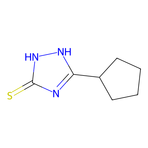 3-cyclopentyl-1H-1,2,4-triazole-5-thiol structure