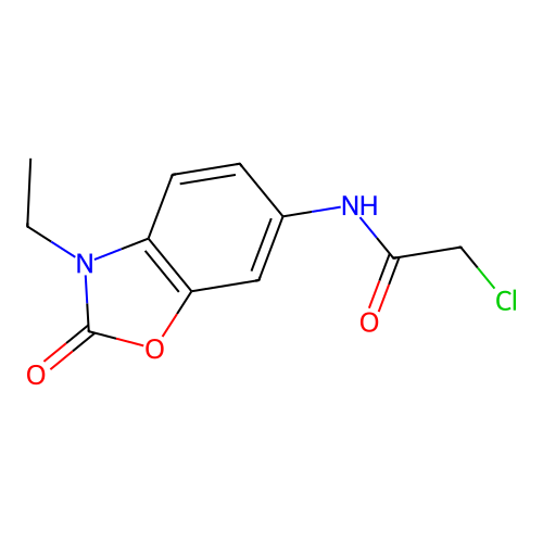 2-chloro-N-(3-ethyl-2-oxo-1,3-benzoxazol-6-yl)acetamide structure
