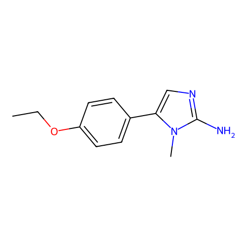 5-(4-ethoxyphenyl)-1-methyl-1H-imidazol-2-amine structure