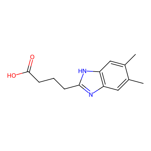 4-(5,6-Dimethyl-1H-benzoimidazol-2-yl)-butyric acid structure