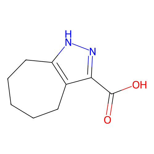 1H,4H,5H,6H,7H,8H-cyclohepta[c]pyrazole-3-carboxylic acid structure
