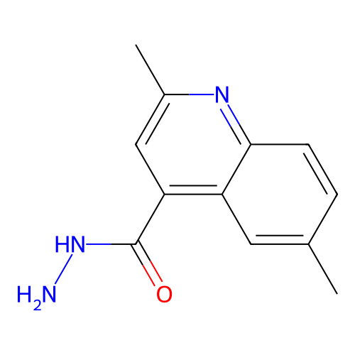 2,6-Dimethylquinoline-4-carbohydrazide structure