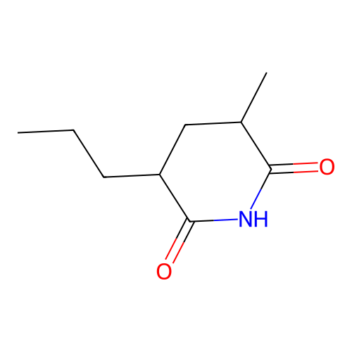 3-Methyl-5-propylpiperidine-2,6-dione structure