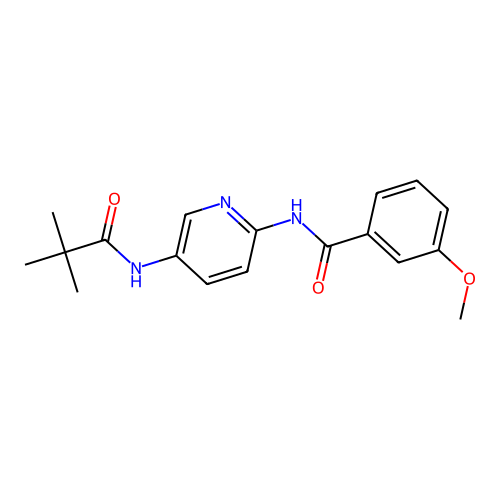 N-[5-(2,2-Dimethyl-propionylamino)-pyridin-2-yl]-3-methoxy-benzamide structure