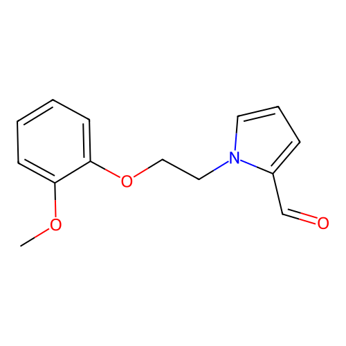 1-[2-(2-Methoxy-phenoxy)-ethyl]-1H-pyrrole-2-carbaldehyde structure