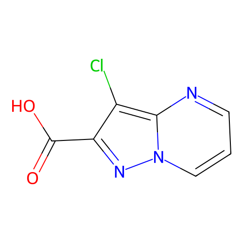 3-Chloropyrazolo(1,5-a)pyrimidine-2-carboxylic acid structure