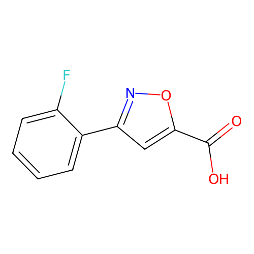 3-(2-Fluorophenyl)-1,2-oxazole-5-carboxylic acid structure