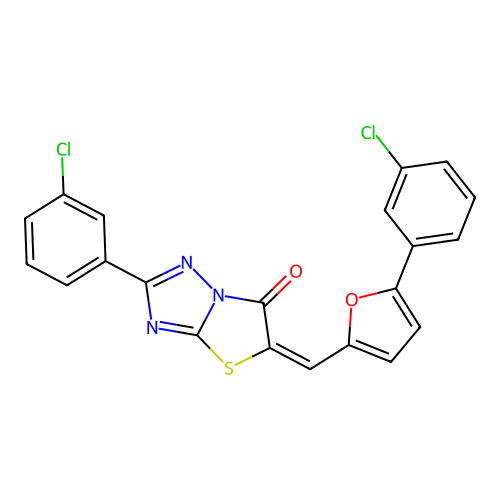 CAS 842974-85-0 - C21H11Cl2N3O2S structure