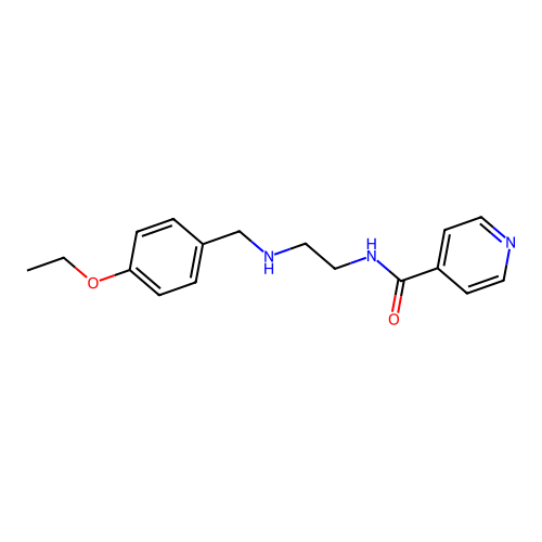 N-{2-[(4-ethoxybenzyl)amino]ethyl}pyridine-4-carboxamide structure