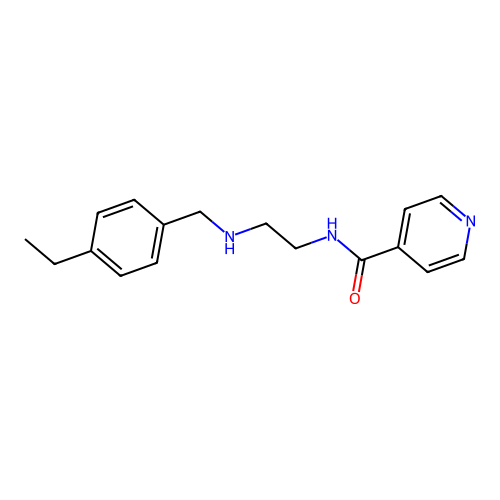 N-{2-[(4-ethylbenzyl)amino]ethyl}pyridine-4-carboxamide structure