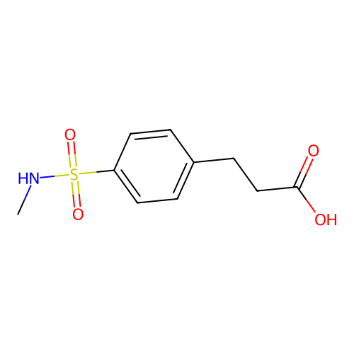 3-[4-(Methylsulfamoyl)phenyl]propanoic acid structure