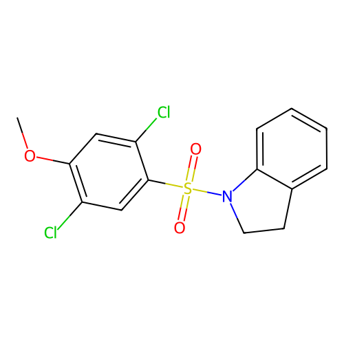 2,5-Dichloro-1-(indolinylsulfonyl)-4-methoxybenzene structure