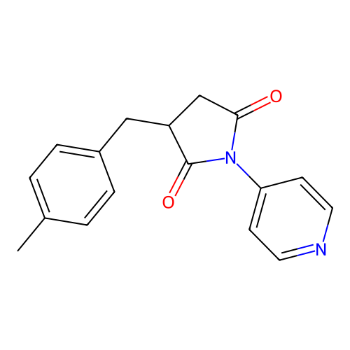 3-(4-Methylbenzyl)-1-(pyridin-4-yl)pyrrolidine-2,5-dione structure