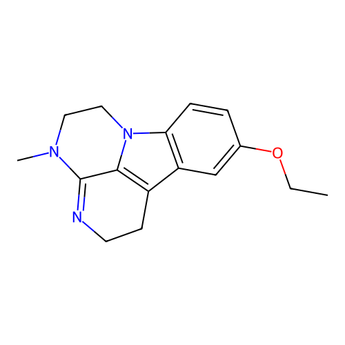 1H-3,4,6a-Triazafluoranthene, 2,4,5,6-tetrahydro-9-ethoxy-4-methyl- structure