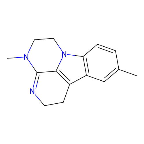 1H-3,4,6a-Triazafluoranthene, 2,4,5,6-tetrahydro-4,9-dimethyl- structure
