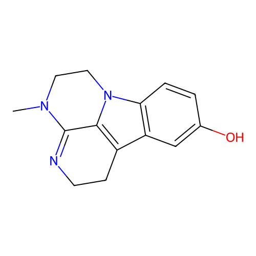 1H-3,4,6a-Triazafluoranthen-9-ol, 2,4,5,6-tetrahydro-4-methyl- structure