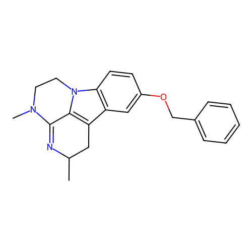 1H-3,4,6a-Triazafluoranthene, 2,4,5,6-tetrahydro-9-(benzyloxy)-2,4-dimethyl- structure