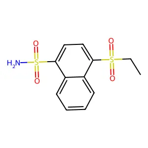4-(乙基磺酰基)-1-萘磺酰胺 structure