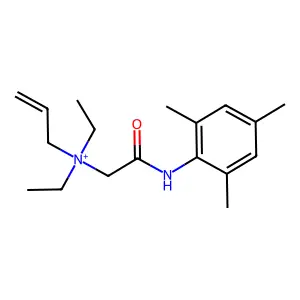 Ammonium, allyldiethyl(((2,4,6-trimethylphenyl)carbamoyl)methyl)- structure