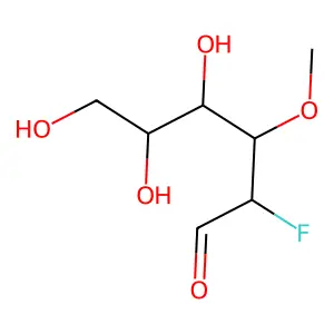 2-deoxy-2-fluoro-3-O-methylglucose structure