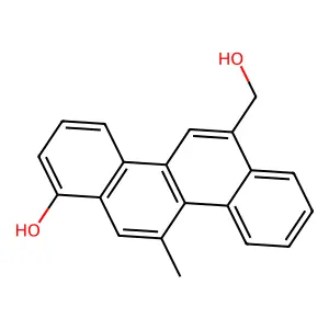 6-(Hydroxymethyl)-11-methylchrysen-1-ol structure