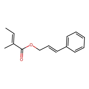 3-Phenyl-2-propen-1-yl 2-methyl-2-butenoate structure