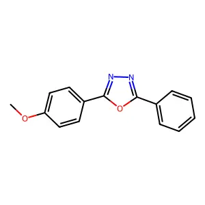 2-(4-Methoxyphenyl)-5-phenyl-1,3,4-oxadiazole structure