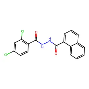 2'-(2,4-Dichlorobenzoyl)-1-naphthohydrazide structure