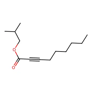 2-Nonynoic acid, 2-methylpropyl ester structure