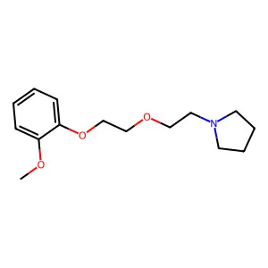 Pyrrolidine, 1-(2-(2-(o-methoxyphenoxy)ethoxy)ethyl)- structure