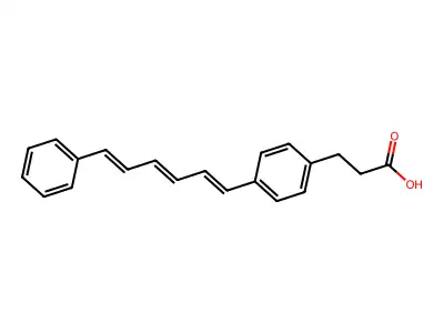 1,6-Diphenyl-1,3,5-hexatriene-4'-propionic acid structure