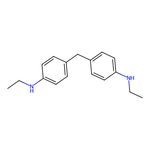 Benzenamine, 4,4'-methylenebis[N-ethyl- structure