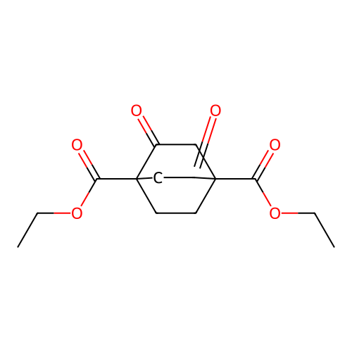 1,4-Diethyl 2,5-dioxobicyclo(2.2.2)octane-1,4-dicarboxylate structure