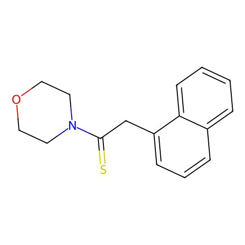Morpholine, 4-[2-(1-naphthalenyl)-1-thioxoethyl]- structure