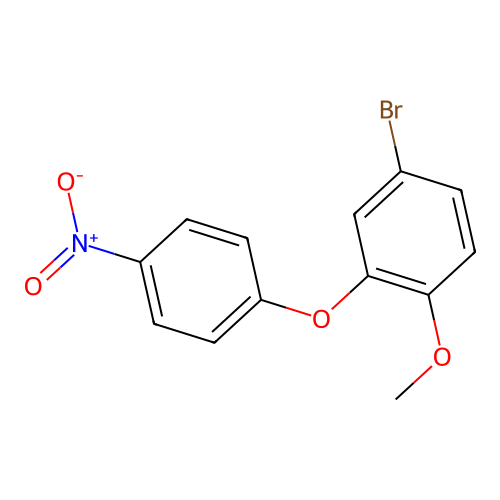 3-Bromo-6-methoxy-1-(4-nitrophenoxy)benzene structure