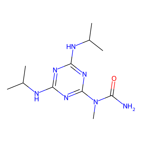 1-(4,6-Bis-isopropylamino-[1,3,5]triazin-2-yl)-1-methyl-urea structure