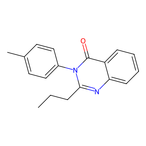 4(3H)-Quinazolinone, 3-(4-methylphenyl)-2-propyl- structure