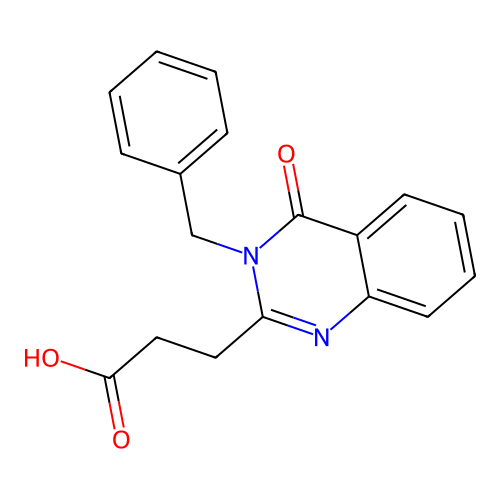 3-(3-Benzyl-4-oxo-3,4-dihydroquinazolin-2-yl)propanoic acid structure