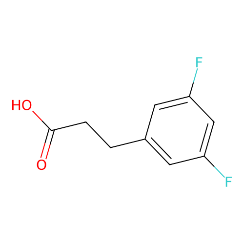 3-(3,5-Difluorophenyl)propionic acid structure