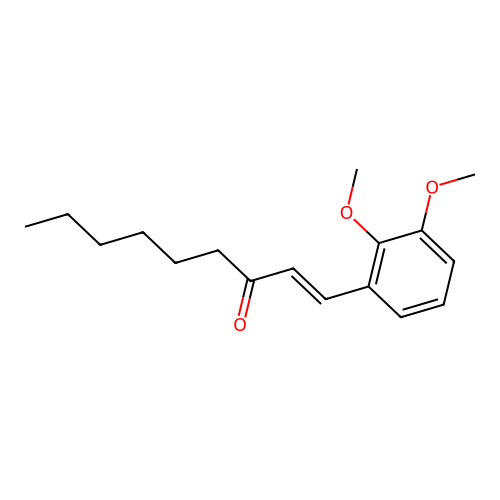 (1E)-1-(2,3-Dimethoxyphenyl)non-1-EN-3-one structure